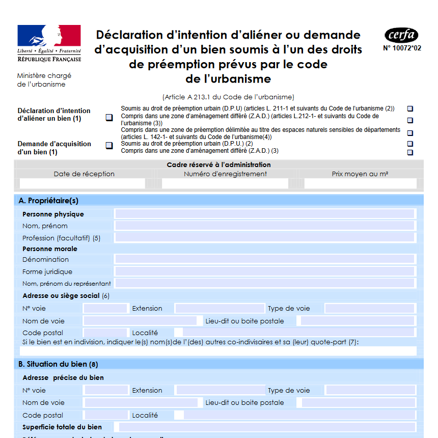 Droit de préemption